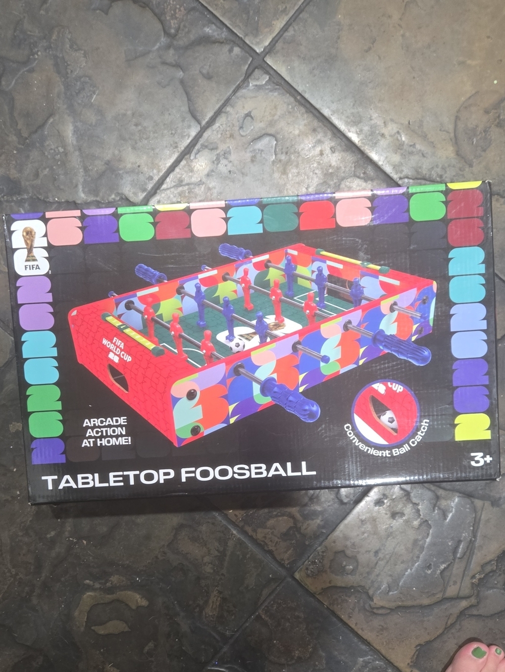 TABLETOP FOOSBALL - Colorful Red Kids Foosball Game